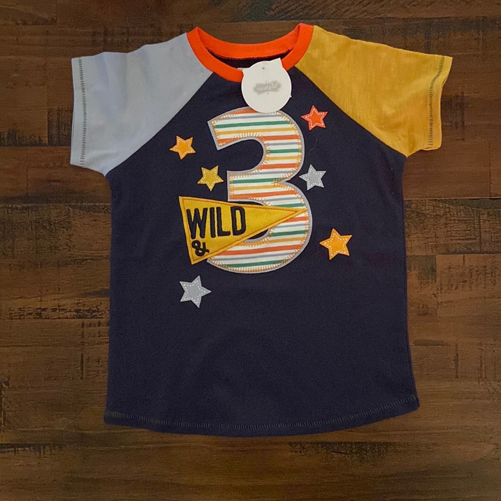 NWT Mudpie Wild and Three T-Shirt | 3T